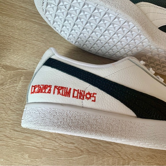 PUMA Clyde x Jeff Staple "Create from Chaos Black & White Sneakers NEW - Picture 8 of 11
